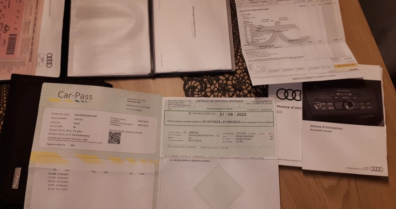 Audi Q3 cena 72900 przebieg: 187950, rok produkcji 2018 z Rawicz małe 254